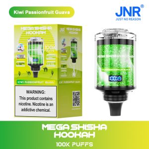 JNR MEGA SHISHA HOOKAH 100000 Kiwi Passion Fruit Guava – Vape Extra‑Longue