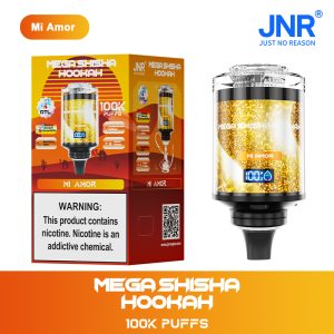JNR Mega Shisha Hookah 100000 – Mi Amor Vape Saveur Sensuelle