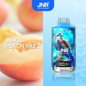 JNR Falcon‑X 18000 White Peach Razz – Vape Jetable Longue Durée