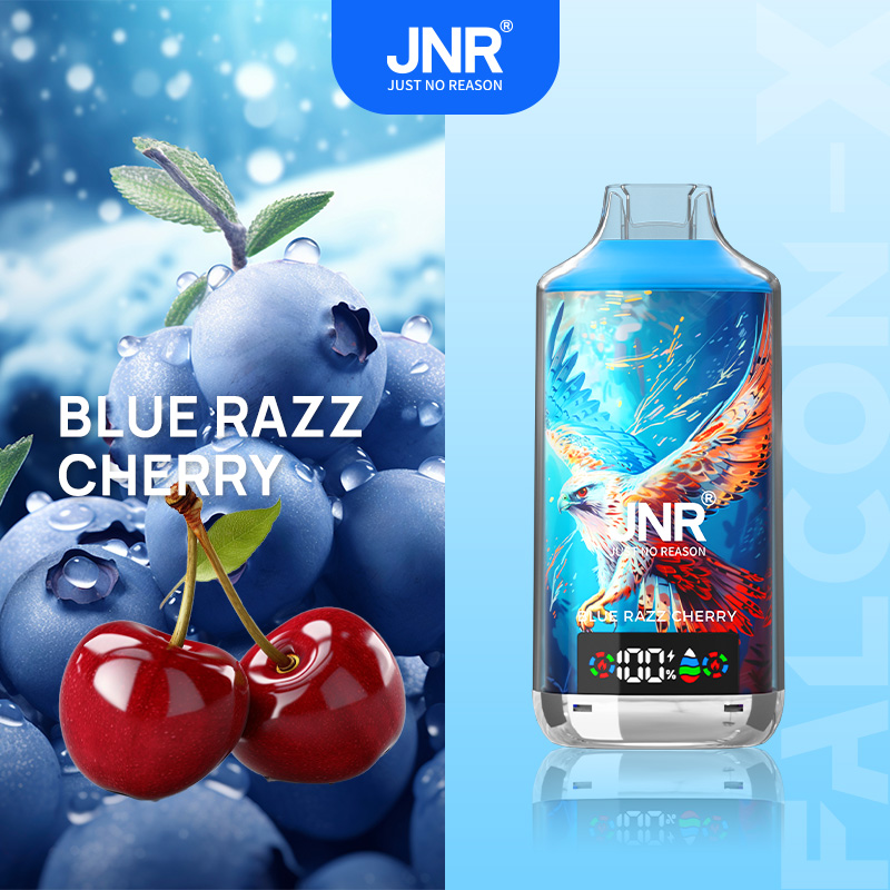 Blue Razz Cherry JNR Falcon-X 18000 Vape Saveur Fruité Intense