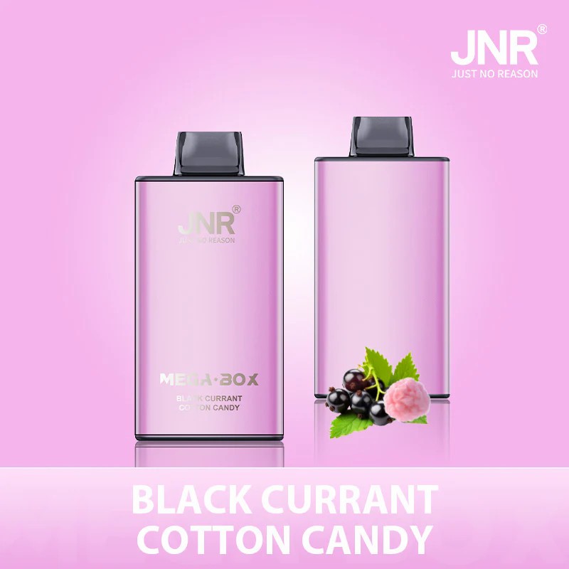 Black Currant Cotton Candy JNR Mega Box 25000 Vape Ultra Saveur Fruitée