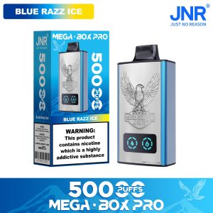 JNR Mega Box Pro 50000 Blue Razz Ice Vape Rechargeable – Saveur Intense