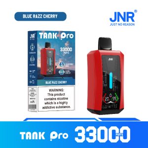 JNR TANK PRO 33000 Blue Razz Cherry Vape Jetable Rechargeable
