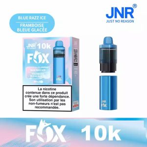Pod Rechargeable Blue Razz Ice JNR FOX 10000 Vape Piquante