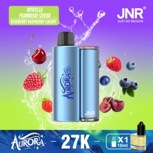 JNR AURORA 27000 Vape Blueberry Raspberry Cherry – Vape Baies Intenses