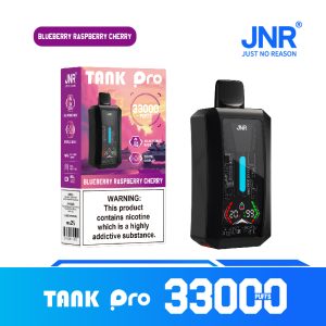 JNR TANK PRO 33000 Blueberry Raspberry Cherry Vape Rechargeable