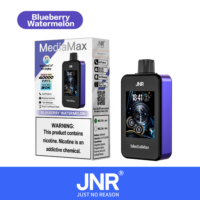 Blueberry Watermelon JNR Media Max 40000 Vape Smart Saveur Fruité