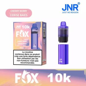 JNR FOX 10000 Cherry Berry Vape Pod Rechargeable 10000 Bouffées