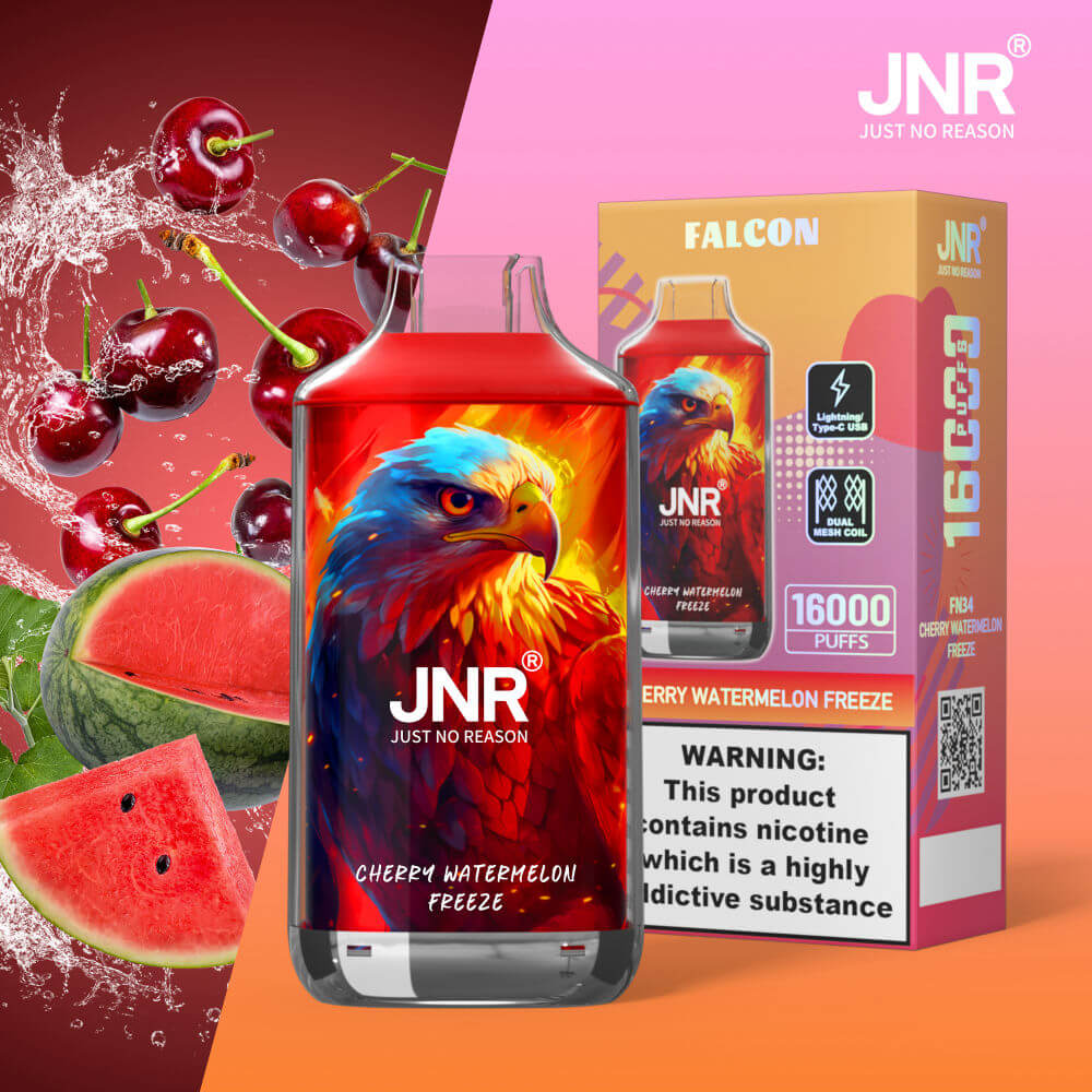 JNR Falcon 16000 Cherry Watermelon Freeze Vape – Saveur Fruitée & Glacée