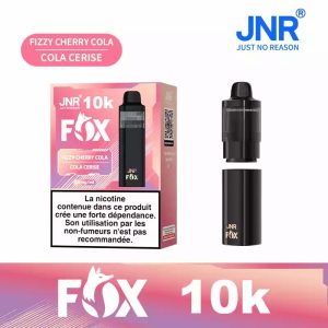 Fizzy Cherry Cola JNR FOX 10000 Vape – Saveur Pétillante Intense