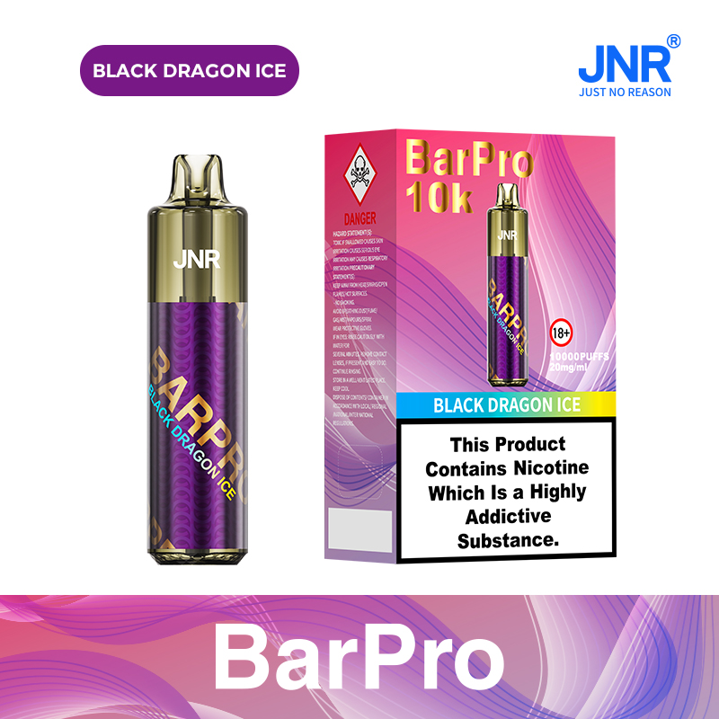JNR BARPRO 10000 Black Dragon Ice – Vape Rechargeable Puissante
