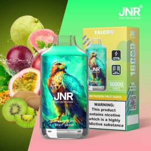 JNR Falcon 16000 Kiwi Passion Fruit Guava Vape Jetable Saveur Tropicale