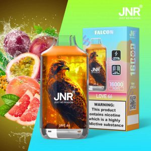 JNR Falcon 16000 Love66 – Vape Jetable Rechargeable Fruité & Rafraîchissante