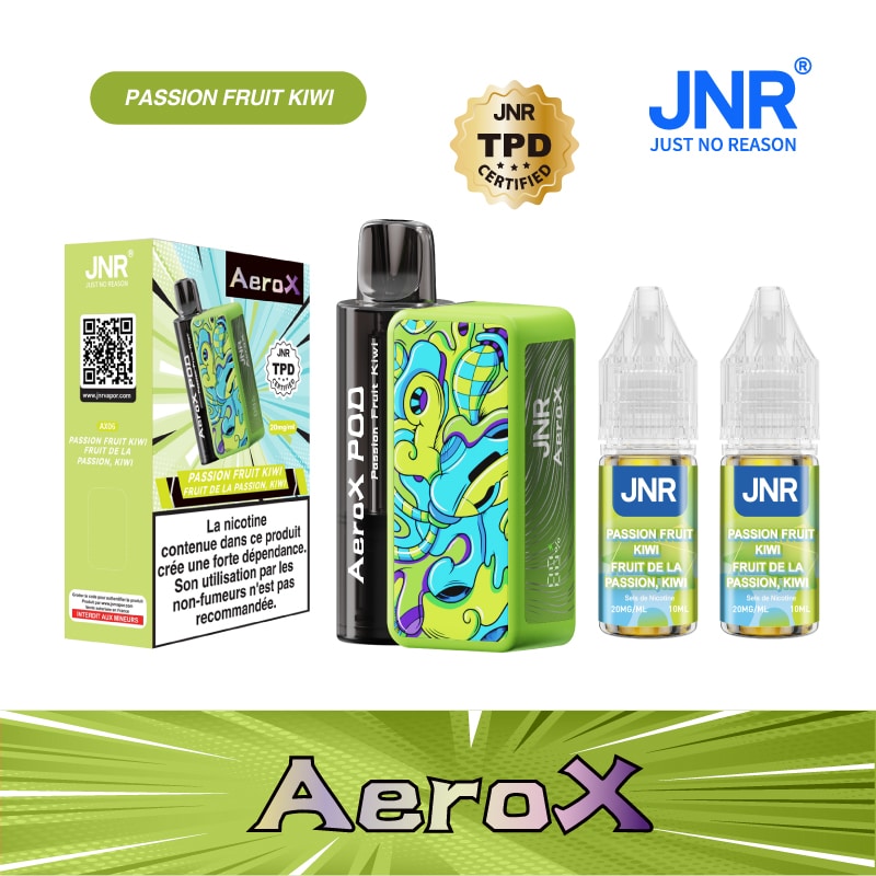 Passion Fruit Kiwi JNR Aero X 32000 Vape – Saveur Tropicale Exotique