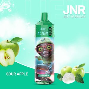 JNR ALIEN 10000 Sour Apple Vape – Saveur Pomme Acidulée Intense