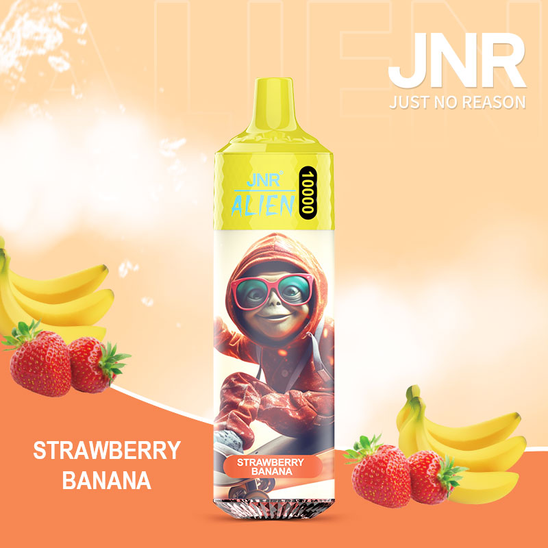 Strawberry Banana JNR ALIEN 10000 Vape Jetable Saveur Gourmande