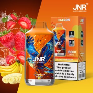 JNR Falcon 16000 Strawberry Banana Vape Jetable Saveur Crémeuse