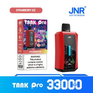 JNR TANK PRO 33000 Strawberry Ice – Vape Rechargeable Saveur Fraise Glacée