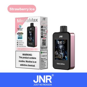 JNR Media Max 40000 Strawberry Ice Vape – Saveur Fraise Glacée et Tech 🌬️🍓