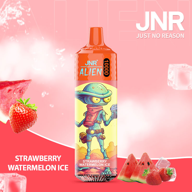 Strawberry Watermelon Ice JNR ALIEN 10000 Vape • Fruitée & Rafraîchissante