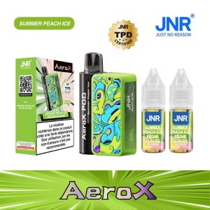 JNR Aero X 32000 Summer Peach Ice Vape Pod Rechargeable & Saveur Fruitée