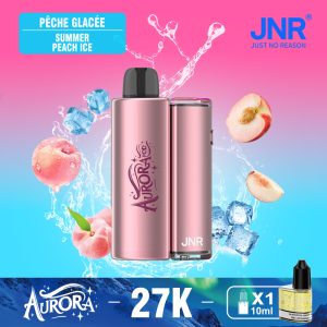 JNR Aurora 27000 Summer Peach Ice Vape Saveur Pêche Glacée