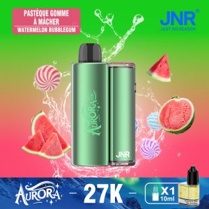 JNR AURORA 27000 Watermelon Bubblegum Vape 27 000 Puffs Saveur Pastèque