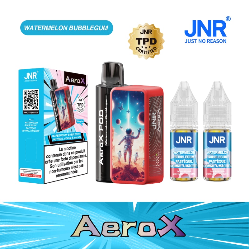 JNR Aero X 32000 Watermelon Bubblegum â Vape FruitĂ©e Longue DurĂ©e