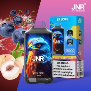 JNR Falcon 16000 White Peach Razz Vape Jetable – Goût Fruité Équilibré
